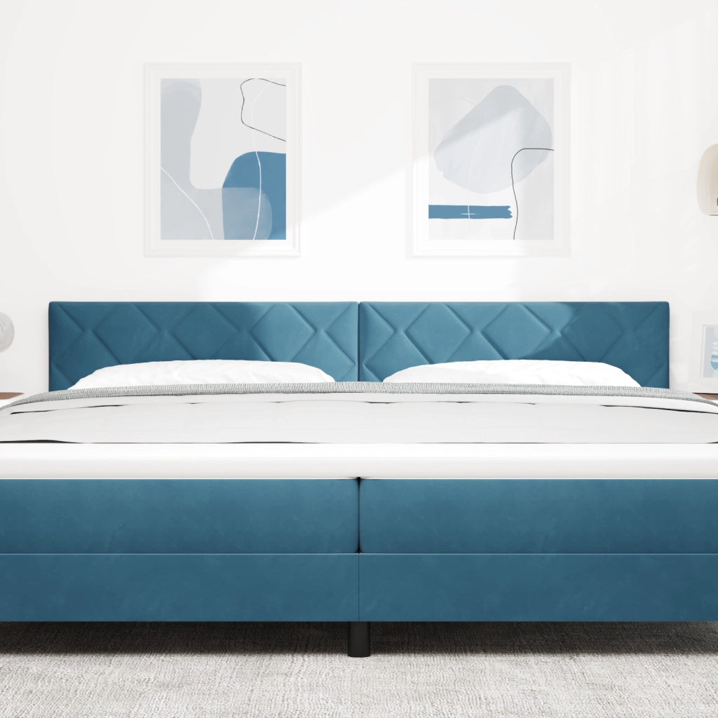 Testata LED Blu Scuro Set di 2 Blu scuro Schiuma ad alta densitÃ 
