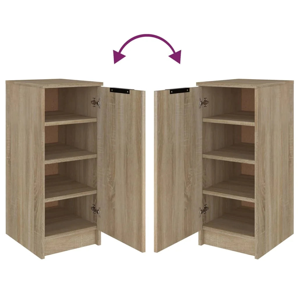 Scarpiera mobiletto portascarpe mobile per ingresso/corridoio/soggiorno legno Sonoma 30 x 35 x 70 cm marrone legno ingegnerizzato 02_0021691