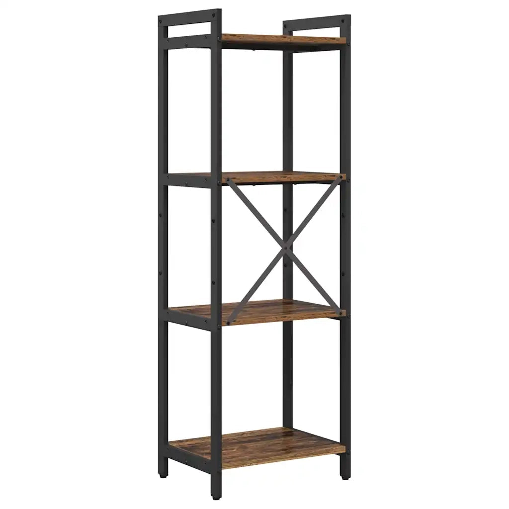 vidaXL Libreria Legno vecchio 40 x 30 x 118 cm Legno multistrato