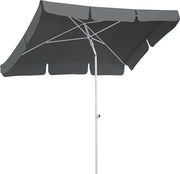 Ombrellone Ibiza antracite 180 x 120 cm rettangolare 682-15 telaio in acciaio copertura in poliestere 26 kg.