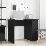 Scrivania Rovere Nero 100x55x75 cm in Legno Multistrato 862434