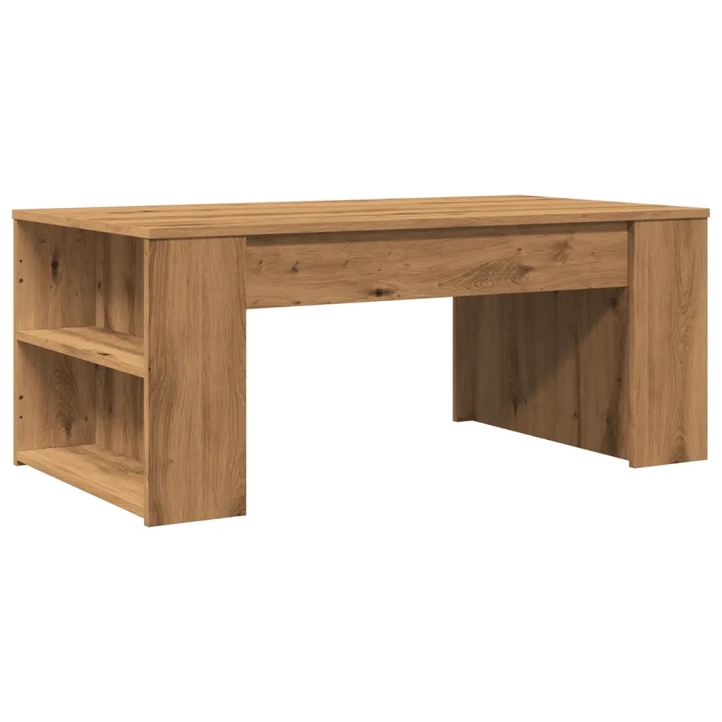 Tavolino Salotto-Tavolino da soggiorno-Tavolo Rovere Artigianale 102x55x42 cm Multistrato 991475