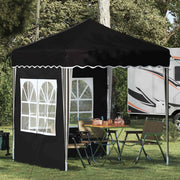 Tenda per feste a pop-up-Gazebo Nero 195 x 195 x 245 cm