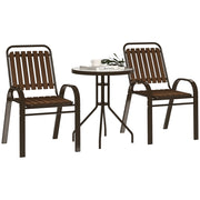 Set Tavolo e Sedie Giardino ¨C Minimal ¨C Grigio, Polipropilene, 80x80x74