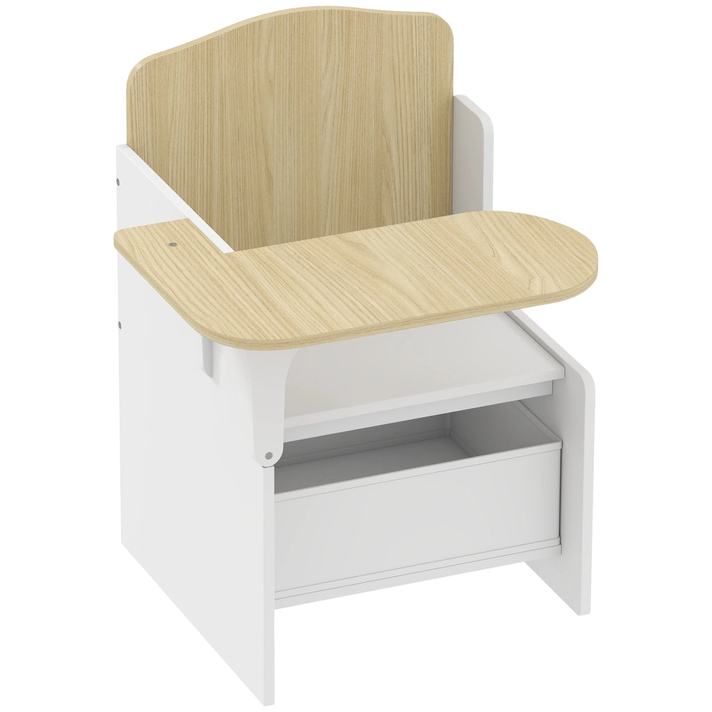 Scrivania per bambini con sedia e ripiano ¨C Minimal ¨C bianco