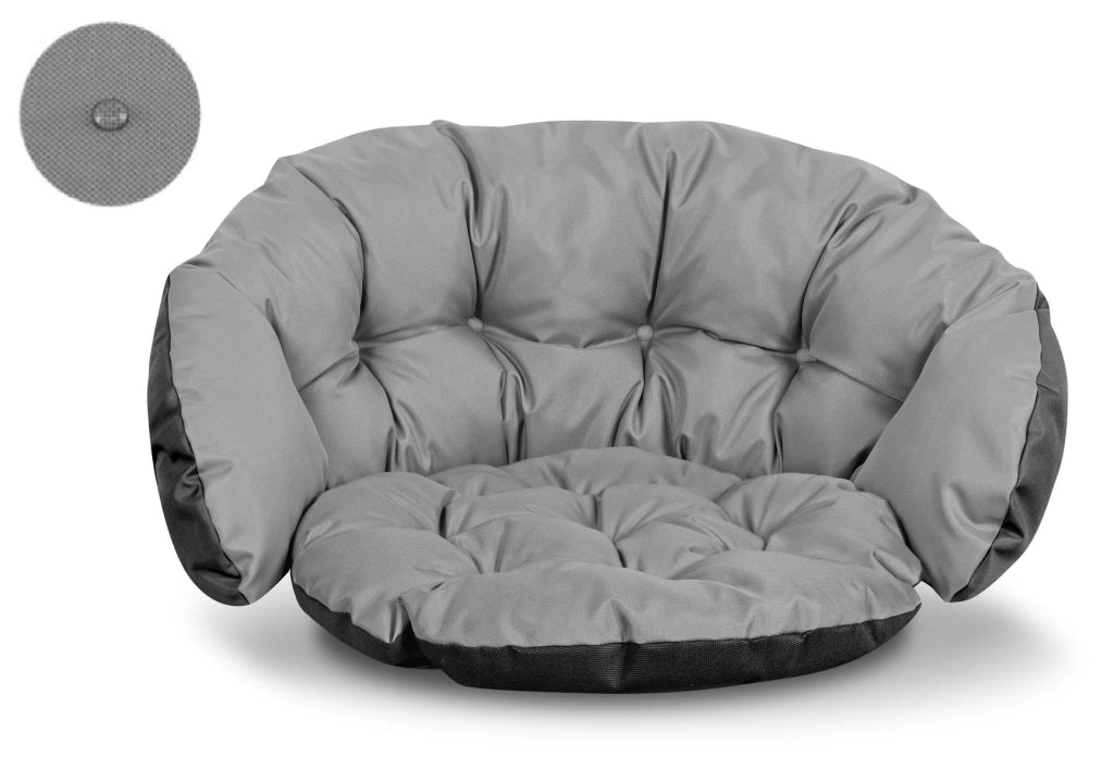 AIO FACTORY Cuscino da giardino impermeabile grigio scuro 122x40 cm