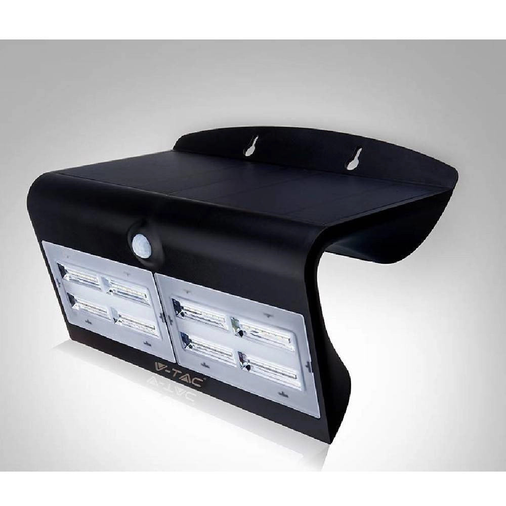 Trade Shop - Faretto Led Da Esterno Con Pannello Solare Sensore Movimento Crepuscolare 7w -