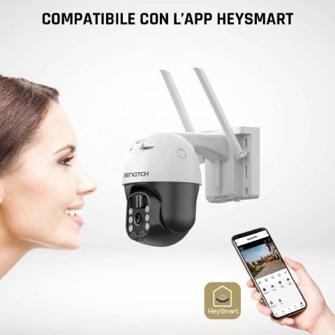 Telecamera motorizzata 4g a batterie con pannello solare HeyCam Move 4G