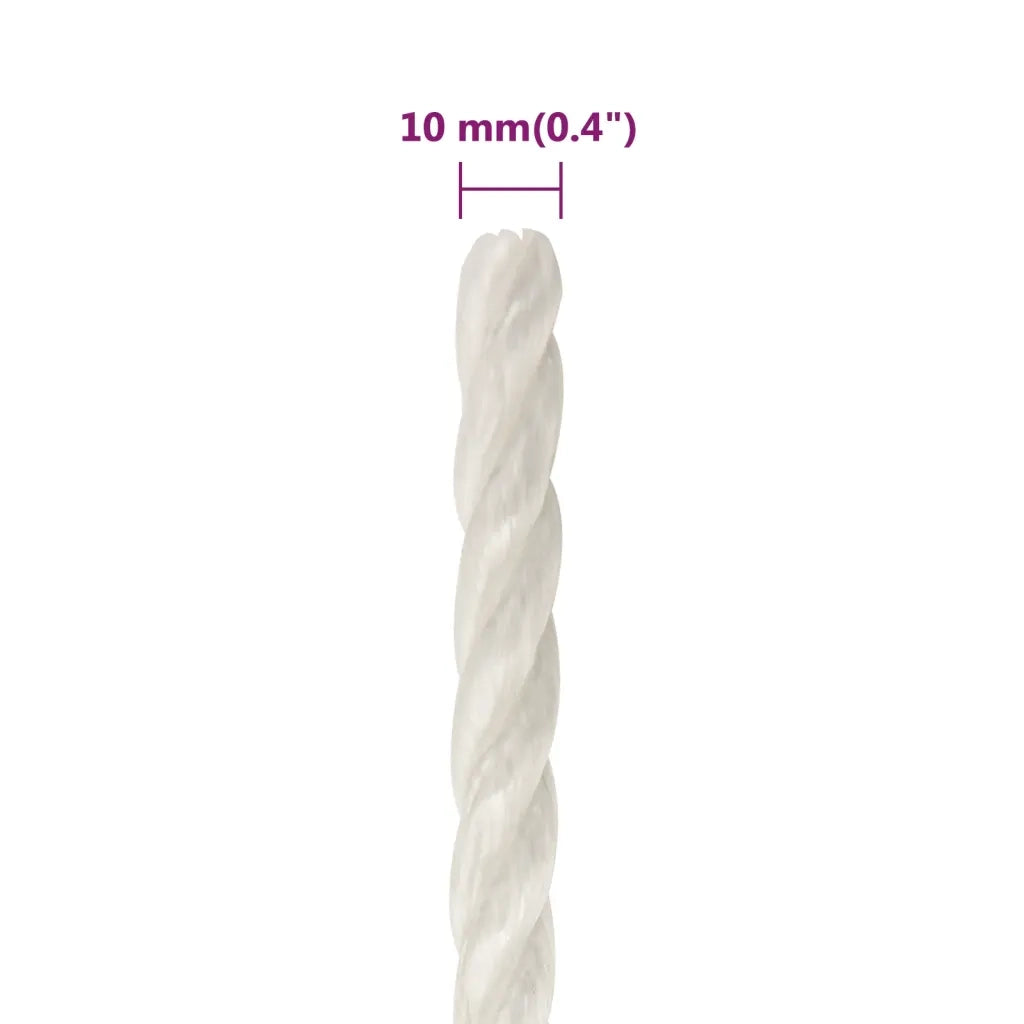 Corda | Fune da Lavoro Bianca 10 mm 25 m in Polipropilene