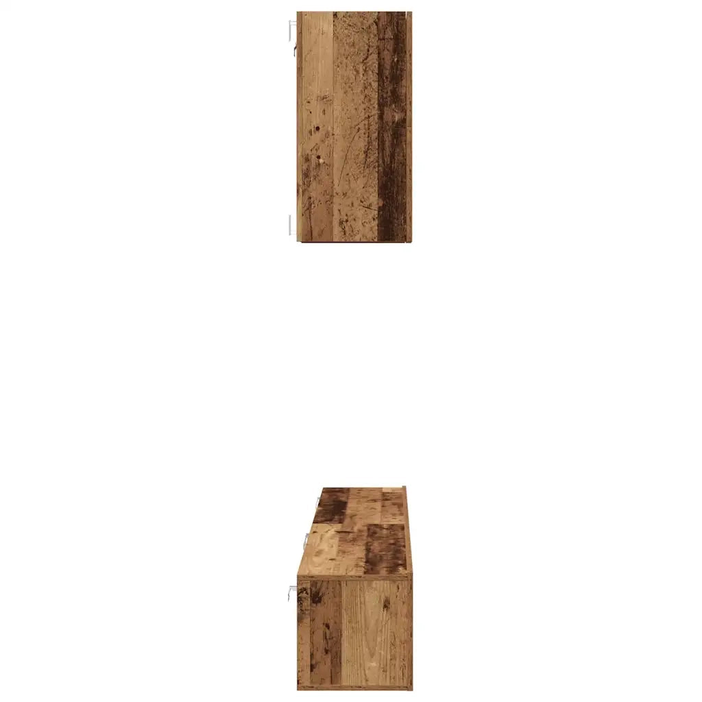 vidaXL Set mobile TV 5 pcs Legno vecchio 100 x 30 x 30 cm