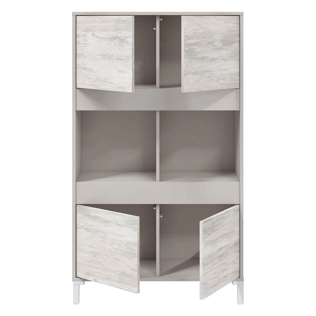Madia Mezzate, Credenza Cassetti, 78x33x134h cm Beige