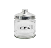 MA MAISON HOME BARATTOLO IN VETRO CON RILIEVO COPERCHIO IN ALLUMINIO SCRITTA ASSORTITA 280 ML