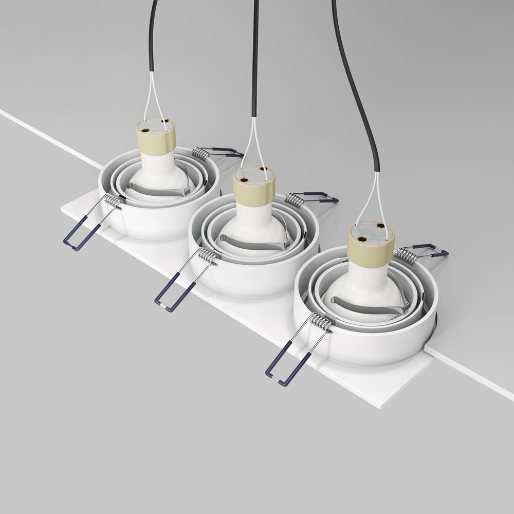 Maytoni Atom faretto incasso soffitto 3xGU10 bianco