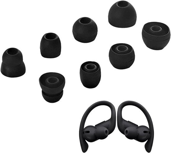 Orecchini di Sostituzione per Cuffie In-Orecchio - 4 Misure Orecchini in Gomma Silicone per Diversi Modelli - Universali - Pacchetto da 4 Paia