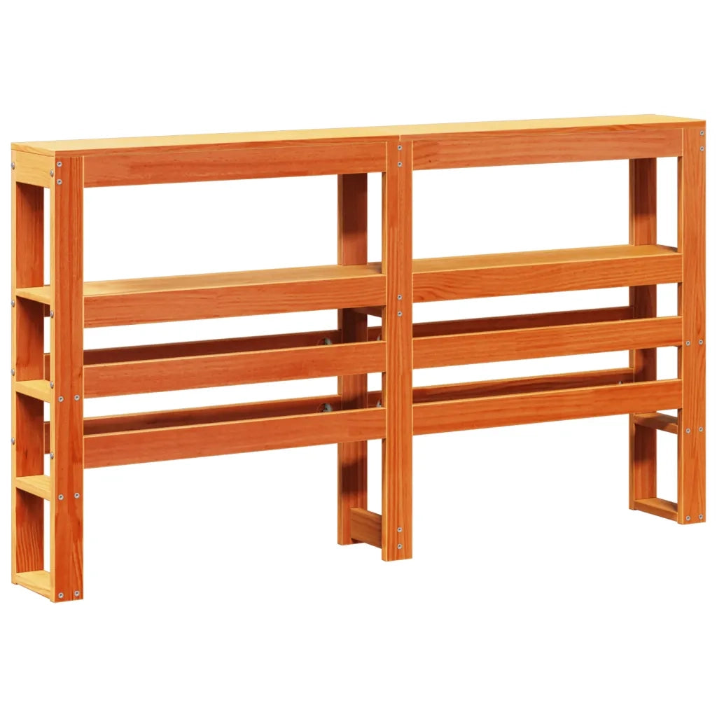 Letto senza Materasso Marrone Cera 120x200 cm in Legno di Pino