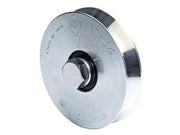 RUOTE RUOTA COMUNELLO PER CANCELLI CON BULLONE ART. 300V MM.120- Portata kg.500