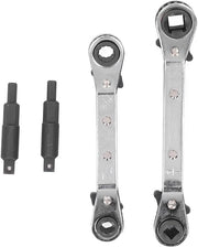 Set di chiavi per servizi HVAC e riparazioni frigorifere 3/8 - 1/4 pollici - Chiave inglese con durezza elevata e testa a sei facce