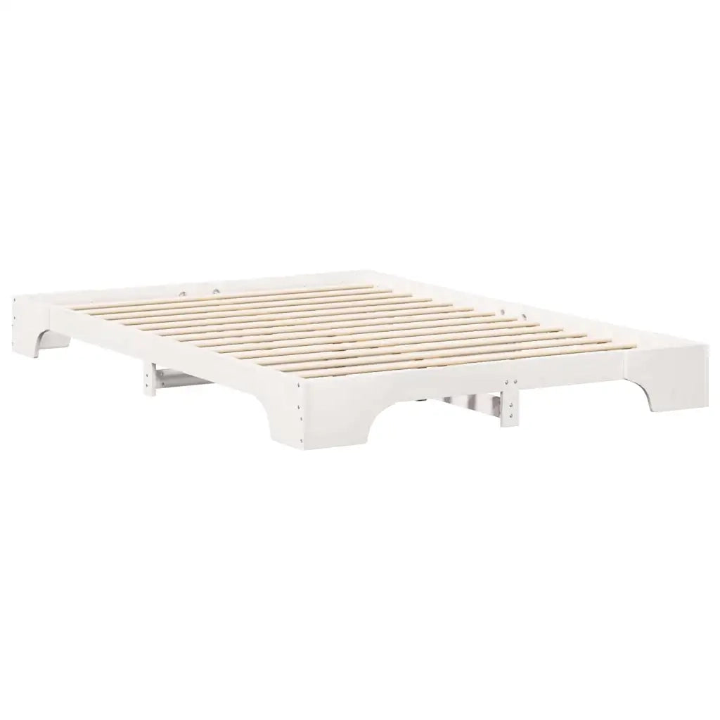 Struttura del letto Bianco 140 x 220 cm Pino massello