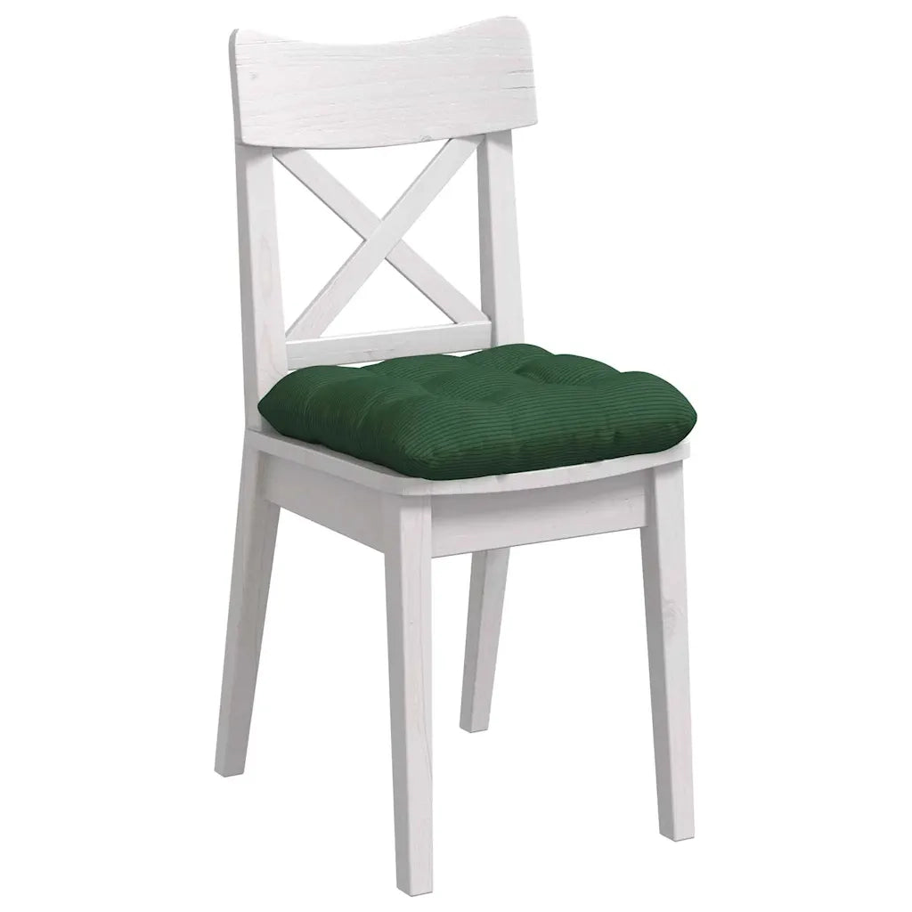 Cuscini per Seduta 4 pz | Cuscini per sedie Verde Scuro 45 x 45 cm