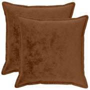 Federa 2 pcs HOUTEN Marrone Chiaro 60 x 60 cm Flanella 920899