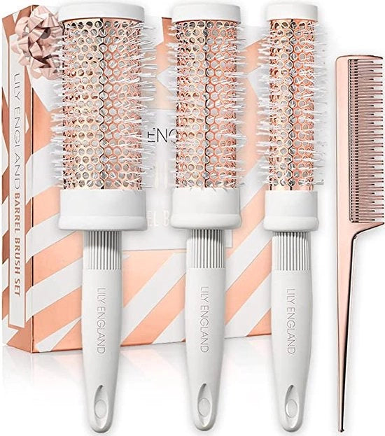 Set di spazzola per capelli - set di spazzola per asciugare / Spazzola a pagaia, set di spazzola per asciugare i capelli 
Spazzola per capelli per capelli umidi e asciutti 
Spazzola per capelli per stile quotidiano, antistaticità 4