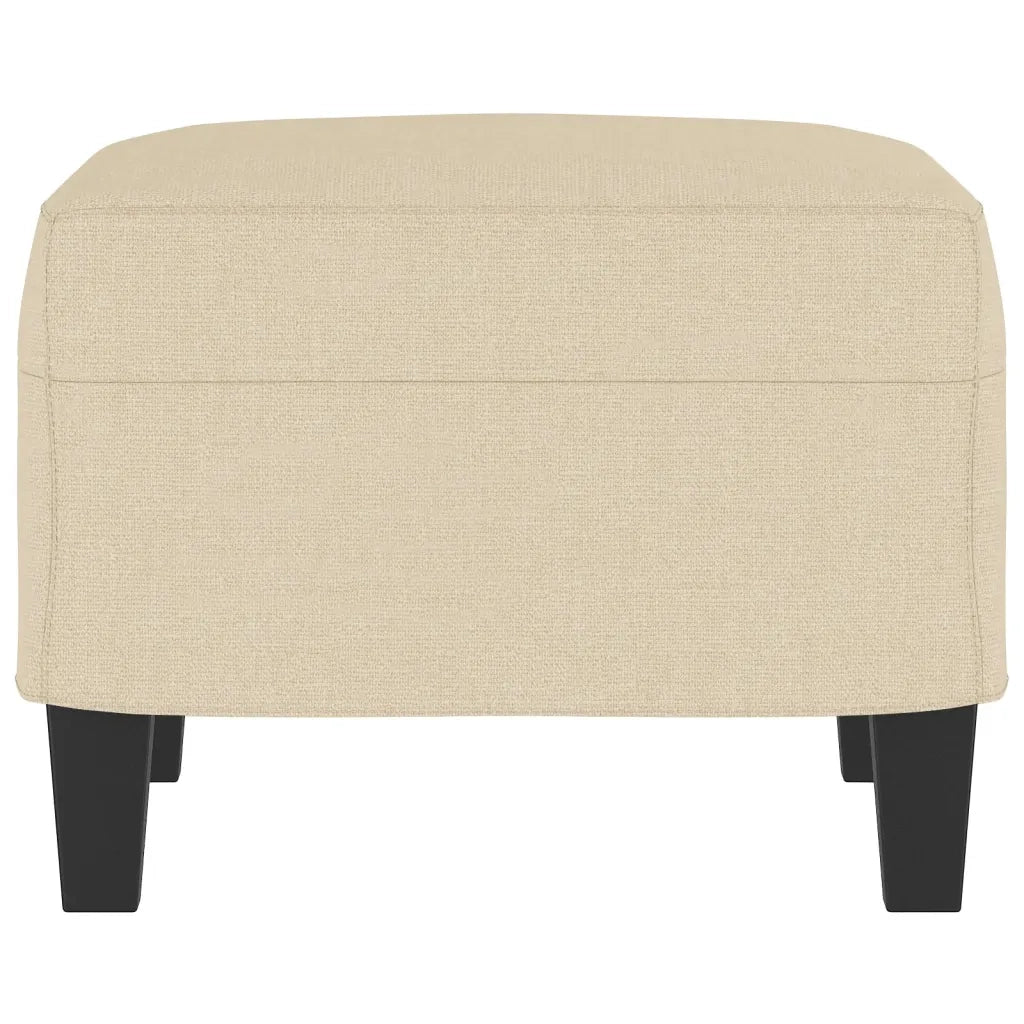 Poggiapiedi Crema 60x50x41 cm in Tessuto 349329