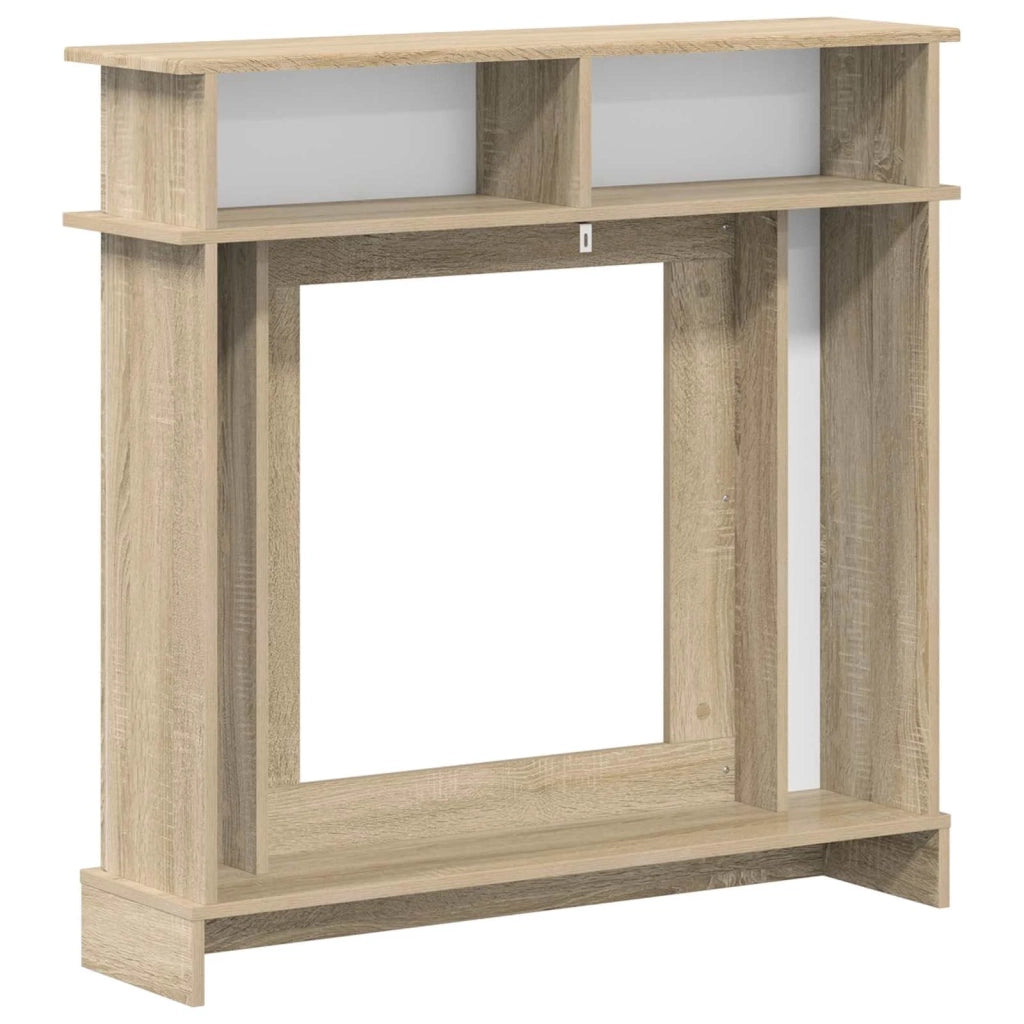 Cornice per camino Rovere Sonoma 102 x 26 x 100 cm 8006644