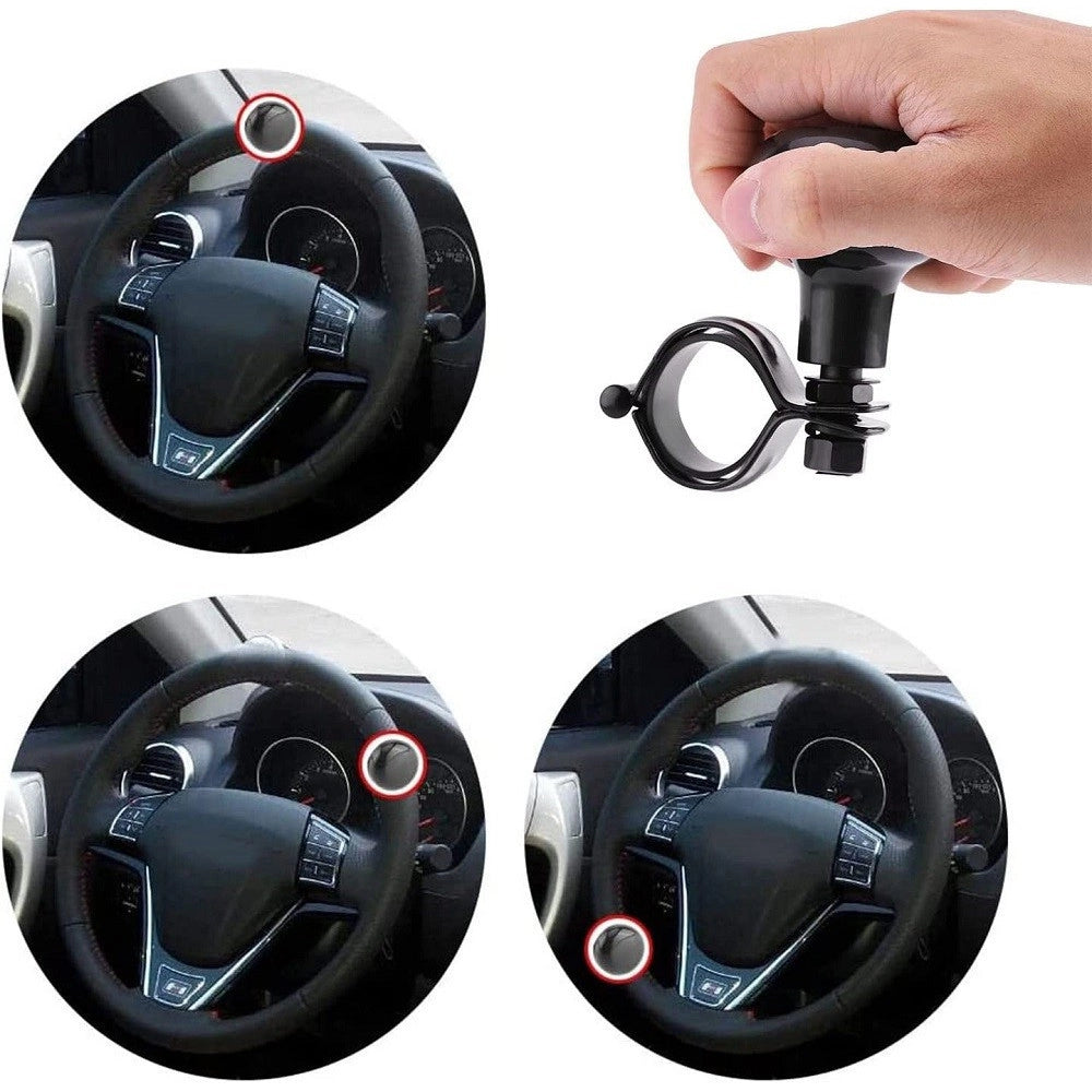 Trade Shop - Manopola Volante Pomello Impugnatura Dello Sterzo Sfera Per Auto Trattore Barca -