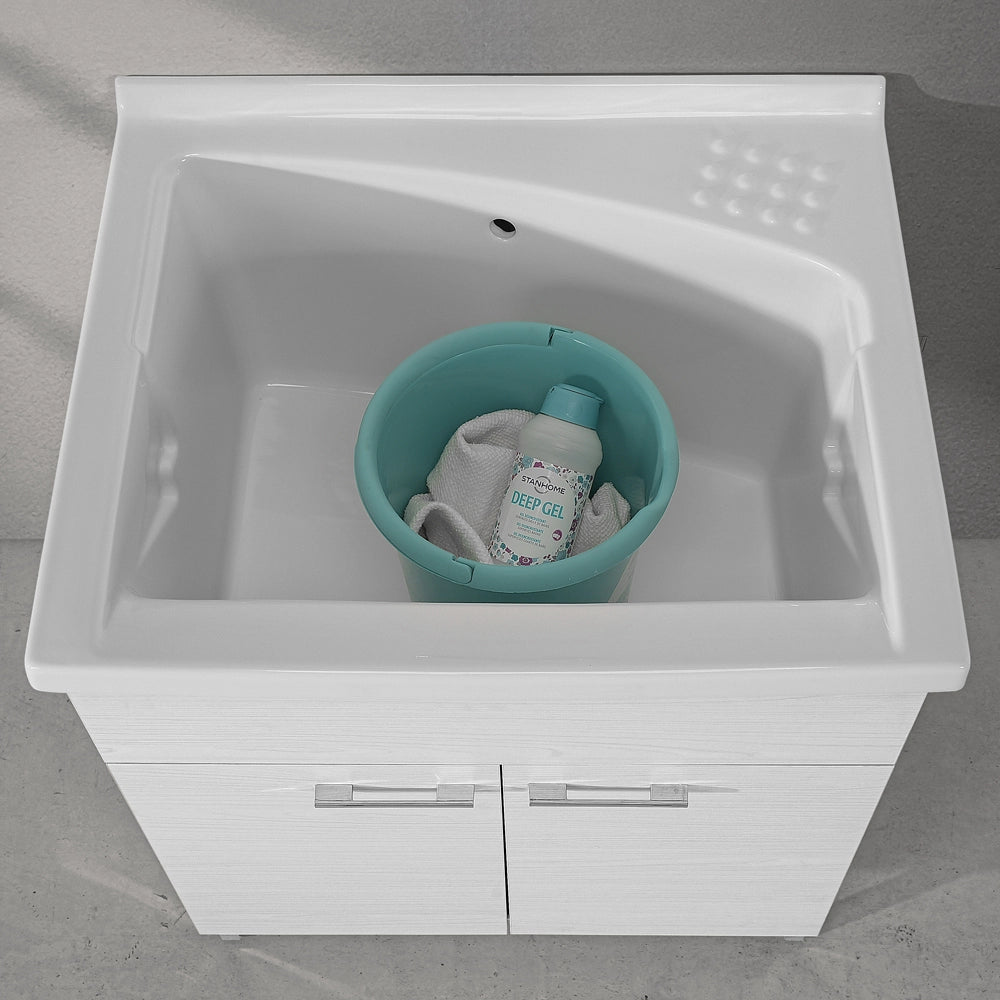 Lavatoio in ceramica 75x61 cm ad incasso per mobile modello Revine