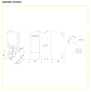 STUFA A PELLET EFESTO 6 BIANCO/BORDEAUX/ANTRACITE POTENZA ED EFFICIENZA COLORE: BIANCO