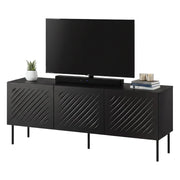 Termoli, Mobile Porta tv, 150.5x42x60h cm Nero