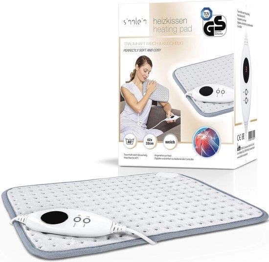 Pompa termica elettrica 42 x 32 cm | 6 modalità di temperatura | Con spegnimento automatico e display digitale | Lavabile a 40°C