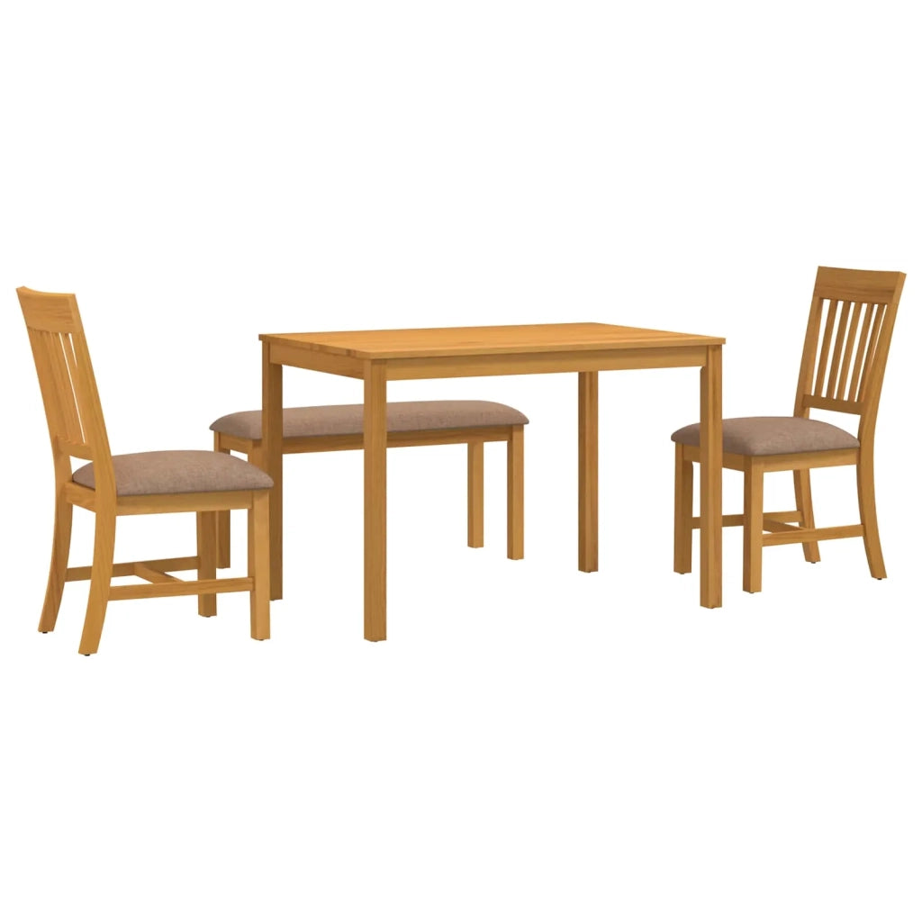 Set da pranzo 4 pz Grigio Legno di Quercia Massello 3430296