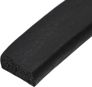 Afdichtstrips EPDM in gomma per porte e finestre - isolamento acustico - chiusura porte - nero - 10 cm di larghezza x 10 cm di spessore.