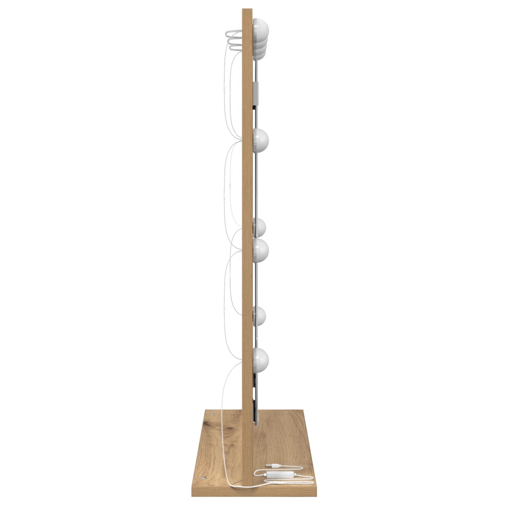 Specchio da Toeletta Quercia Artigianale Legno 70 x 50 x 18 cm