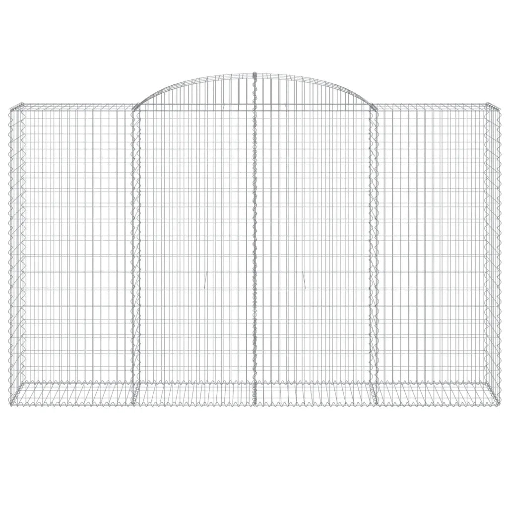 Cesti Gabbioni ad Arco 5 pz 300x50x180/200 cm Ferro Zincato 3146776