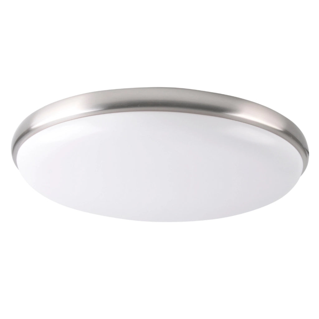 Plafoniera LED Polux Metis Ø30 bianco cromo 4000K 18W