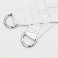 Parasole a Vela Oxford Triangolare 4x4x4 m Bianco 135286