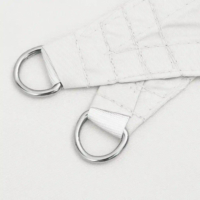 Parasole a Vela Oxford Triangolare 4x4x4 m Bianco 135286