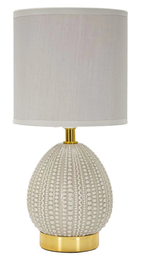 LAMPADA DA COMODINO FLAVI GRIGIA CM Ø 15X30,5