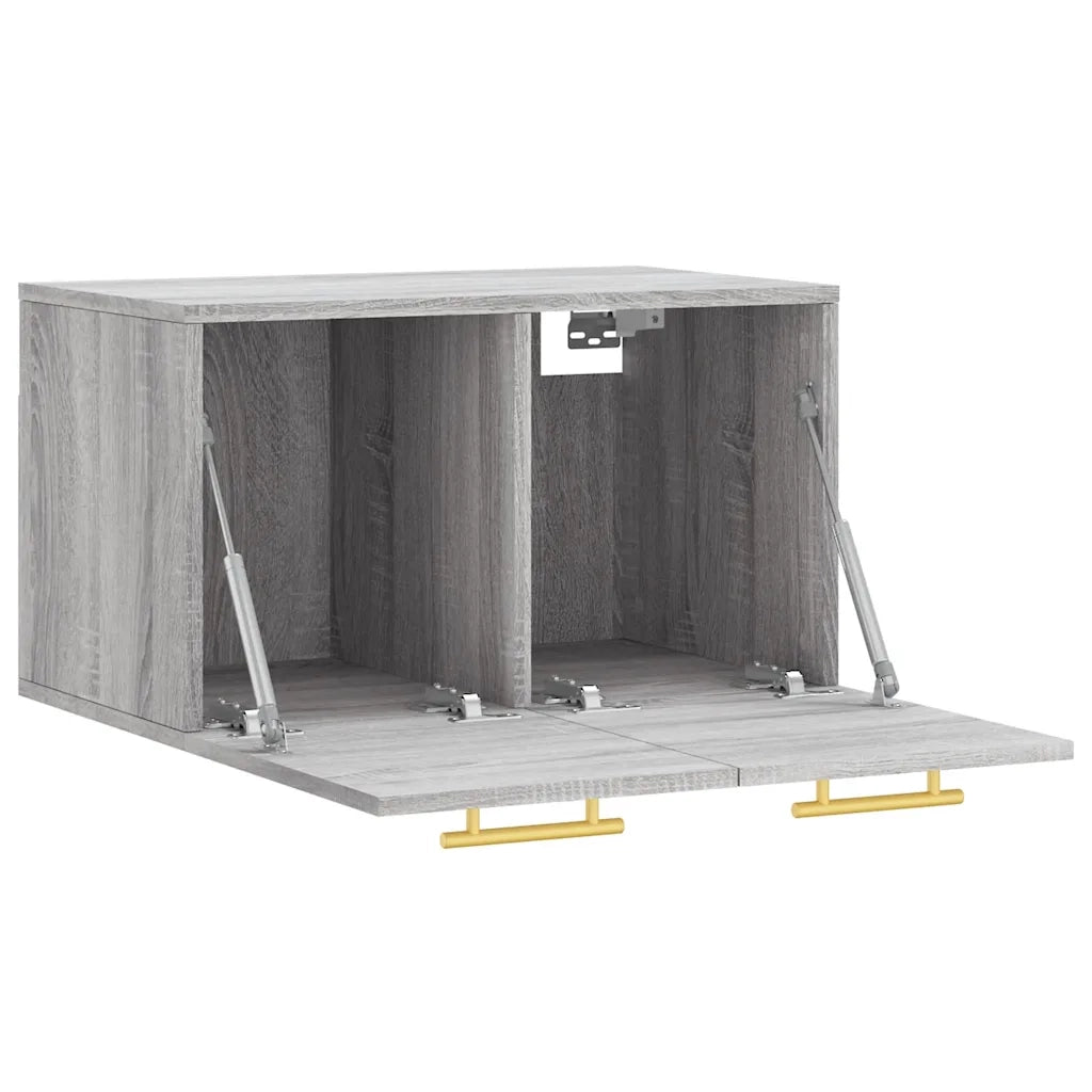 Armadietto a Muro | Mobile a Parete Grigio Sonoma 60x36,5x35cm in Legno Multistrato