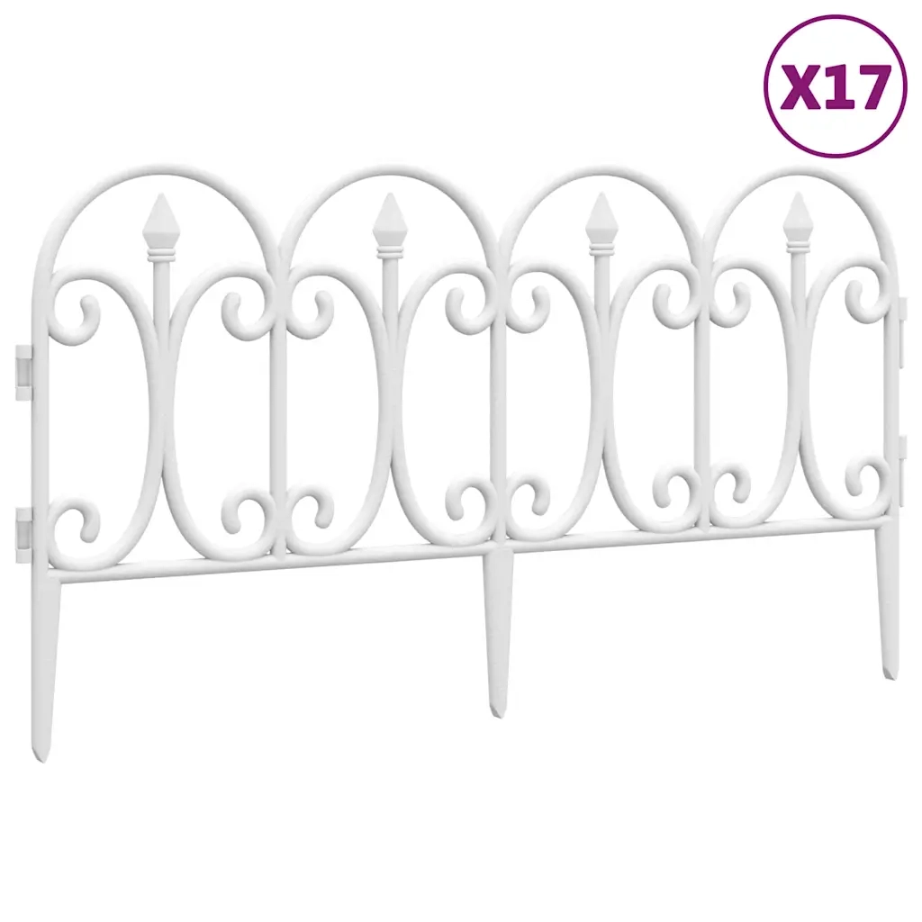 Bordi per Prato 17 pz Bianchi 10 m in PP CFW1080523
