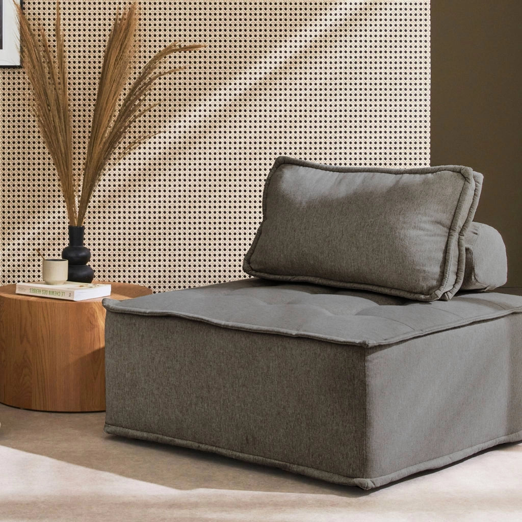 Modulo per divano modulare, 1 posto, grigio
