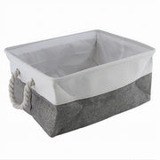 Trade Shop - Porta Biancheria In Tessuto Organizer Con Manici Per Vestiti Sporchi Bagno 10625 -