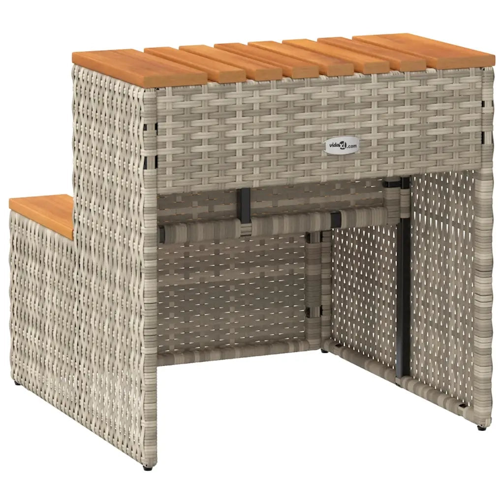 Bordo per Vasca Idromassaggio Polyrattan&Massello Acacia 4103943