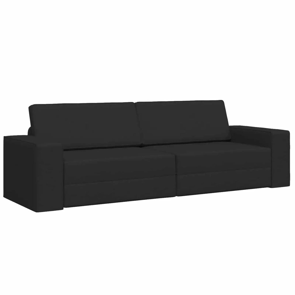 Divano letto | Sof¨¤ letto | Letto singolo Nero 245 x 78 x 77 cm Tessuto