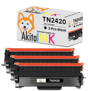Akitaink Kit 3 Toner TN2420 Compatibili Brother 3000 Stampe