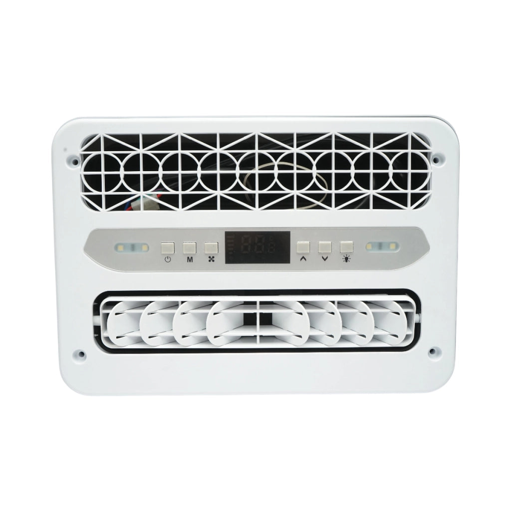 Climatizzatore fisso per veicoli e macchinari industriali AC universale 12V, 2200W, 7600 BTU con telecomando