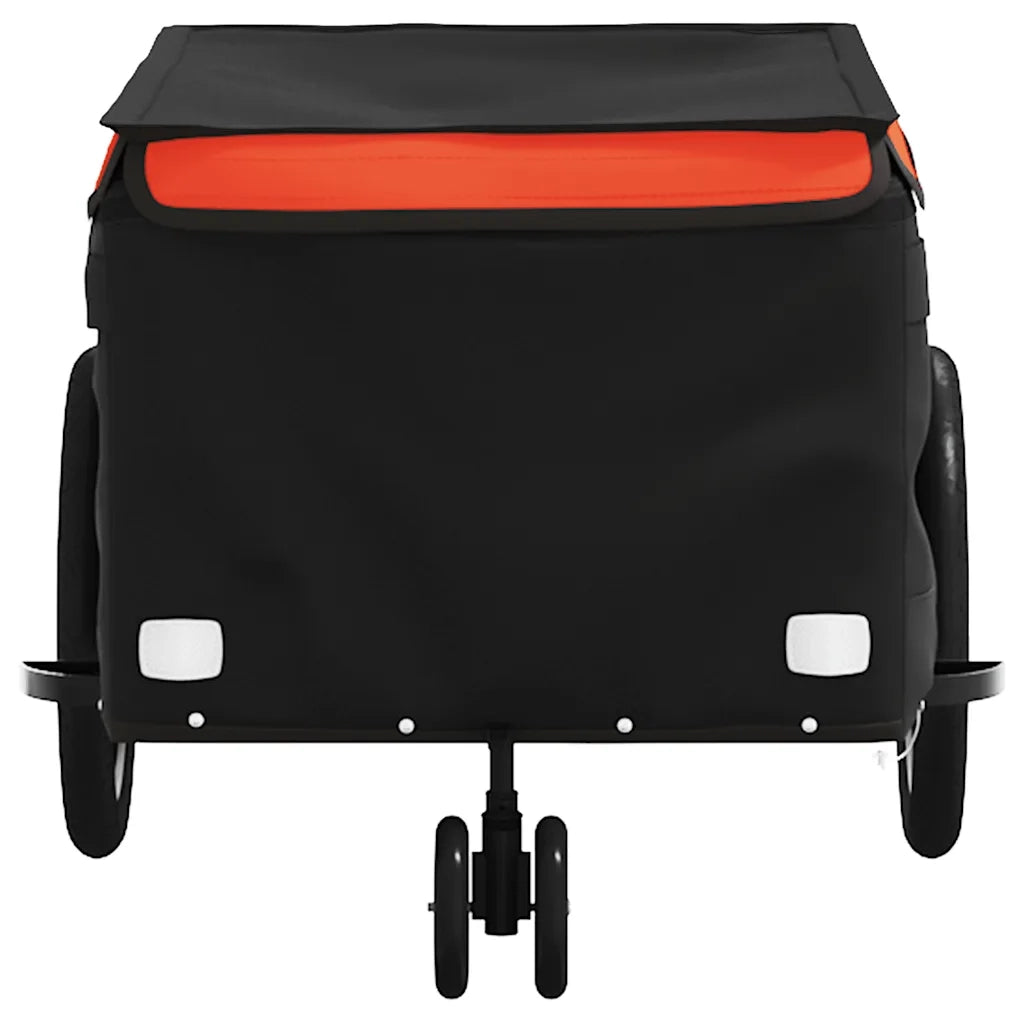 Rimorchio da Bici Nero e Arancione 30 kg in Ferro CFW6722675