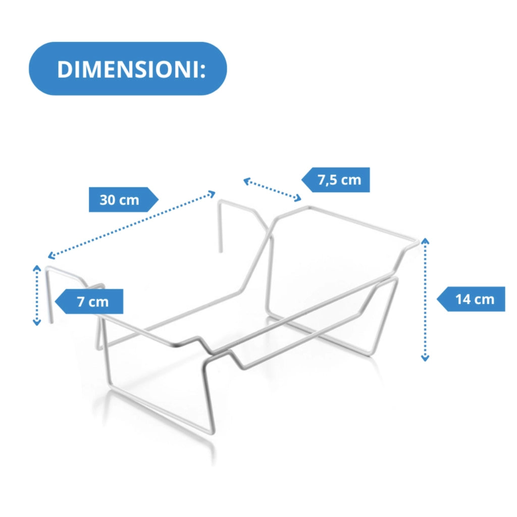 Andrys Portavaso da Fiori per Vasi da 50cm - Fioriera in Acciaio (Bianco)